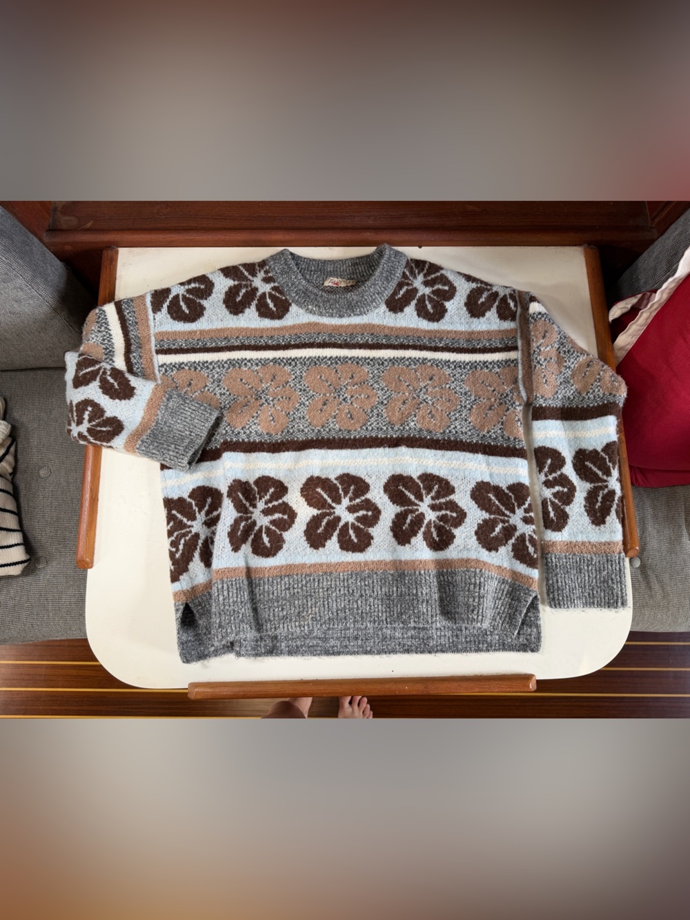 Faherty Floral Sweater